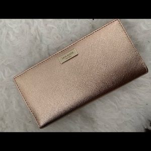 Kate Spade rose gold wallet